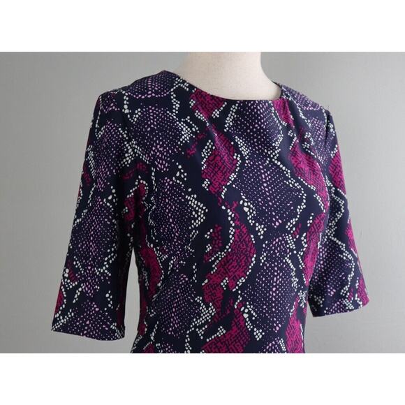 JUDE CONNALLY $228 Smooth Stretch Snake Python Sheath Dress Size Medium - Picture 3 of 6
